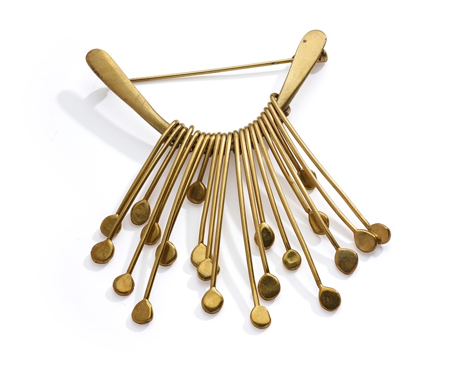 A fringe brooch, by Charles de Temple, circa 1960